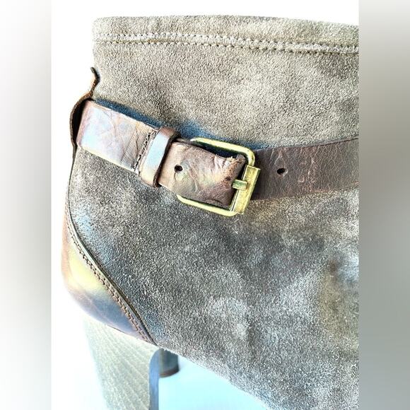 N.D.C.‎ Suede Ankle Boot Women’s 6.5/EU 37 Grey Western Boho Handmade Spain Fall - Picture 7 of 14